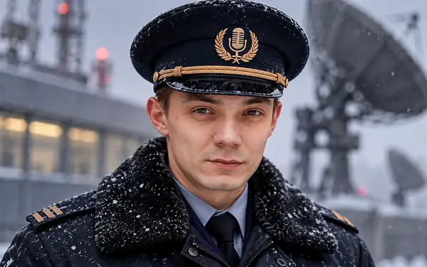 Man in a dark uniform and cap