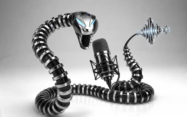Mechanical snake made from articulated metal