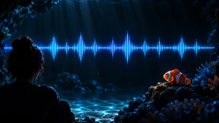 Illustration of an unprocessed audio waveform