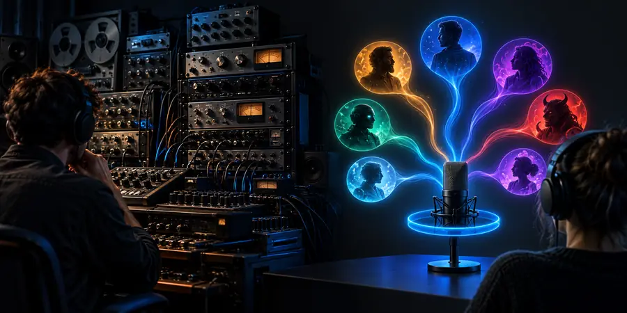 Audio comparison workspace after switching tools
