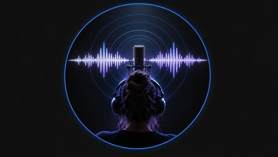 Original voice recording example shown as an audio concept
