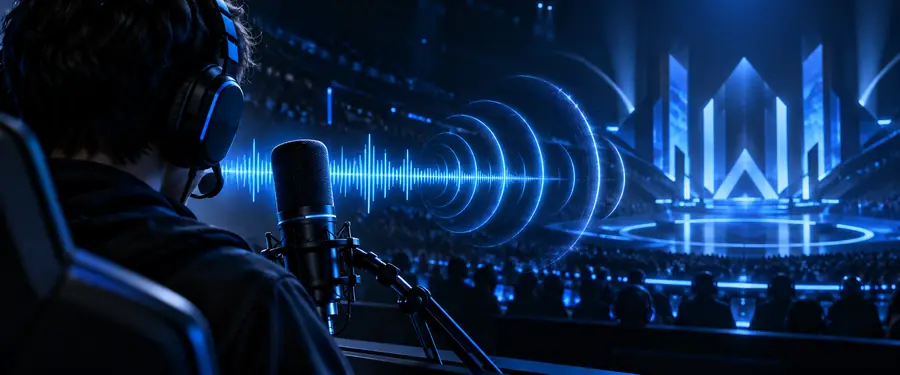 Player microphone and clean voice workflow before processing