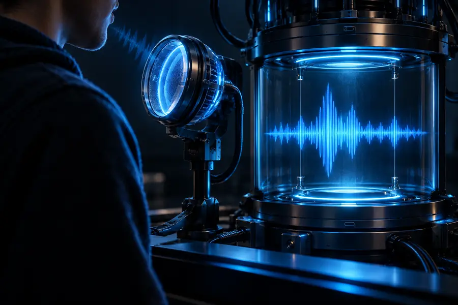Original voice recording prepared for conversion